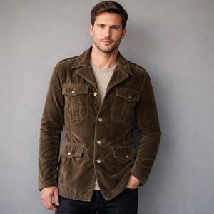 Vintage Triple Five Soul Velvet Military Jacket | Size M | Olive Y2K Field Style